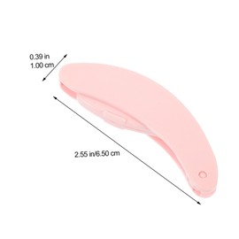 BIUDECO Eyebrow Comb Eyelash Comb Stainless Steel Needle Plastic Handle Curved for Brow Grooming Folding Travel Size Random Color