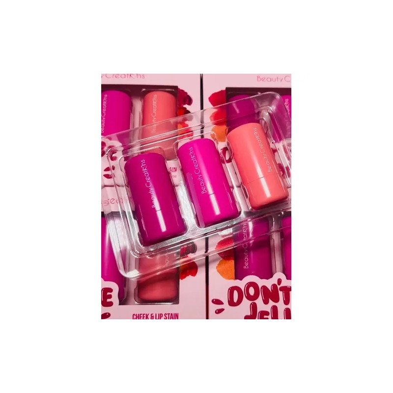 Set 3 Tintas Labial Mejilla Dont Be Jelly Beauty Creations®
