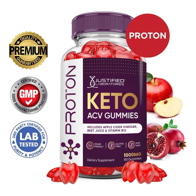 Proton Keto Acv Gomitas 1000mg Vinagre Sidra Manzana Paq 2