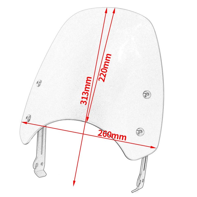 Motorcycle Windshield for D-ucati Scrambler 2016 2017 2018 2019 2020