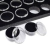 Black Gem Jar Jewelry Tray Insert Gemstone Display 50 Gem