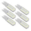 6pcs G9 LED Bulbs 7W Dimmable 360° Illumination Replacement Light
