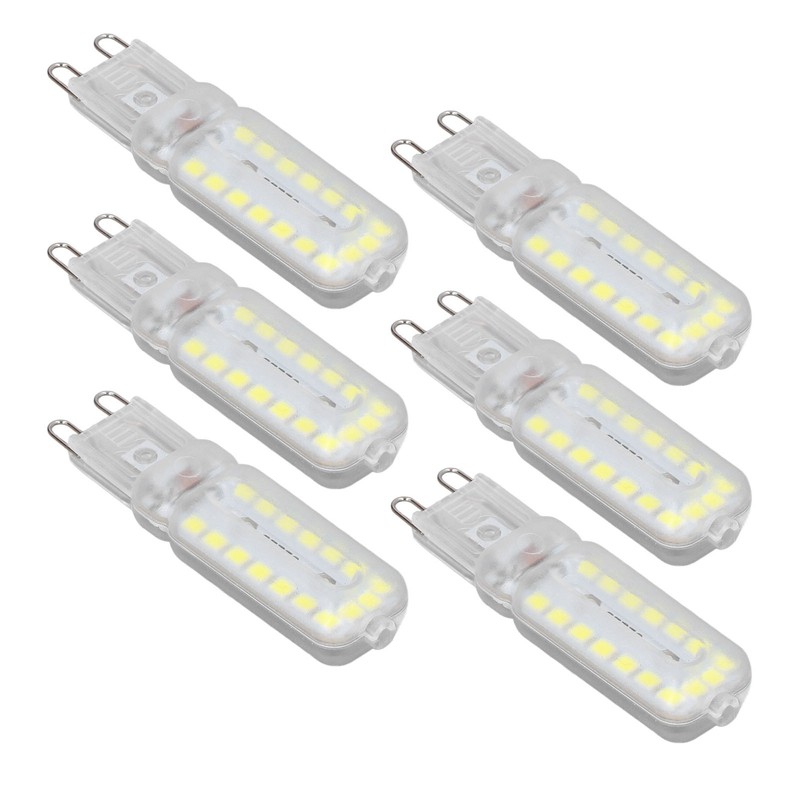 6pcs G9 LED Bulbs 7W Dimmable 360° Illumination Replacement Light