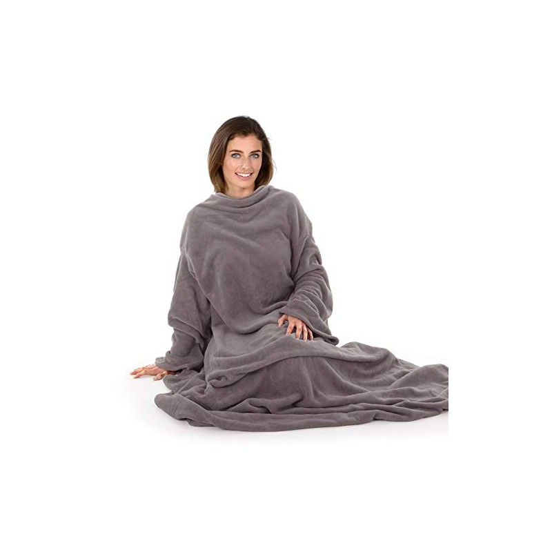 Autumn Faith Wrap Around Blanket With Sleeves Cosy Soft Plush