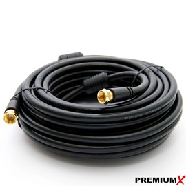 Premium X Basic-Line TV Coaxial Cable with Full Metal Plug Double Shielded > 110 dB Digital SAT Connection Cable Antenna Cable HDTV UHD 4K 8K 20 m