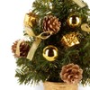 30cm Gold Dressed Christmas Tree