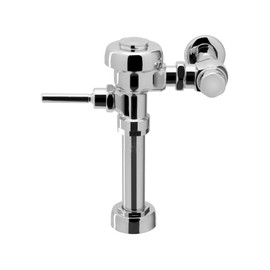 Sloan 111 Exposed Manual Water Closet Flushometer, 1.28 GPF Flush Valve - Single Flush, Non-Hold-Open Handle, Fixture Connection Top Spud, Polished Chrome Finish, 3780046