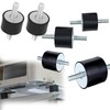 Mikqky 4 pieces vibration damper, rubber buffer M8, rubber bearing