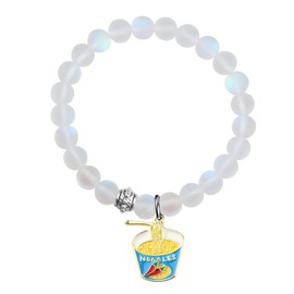 AKTAP Noodle Earrings - Ramen Drop Earrings Noodle Theme Jewelry (Noodle B)