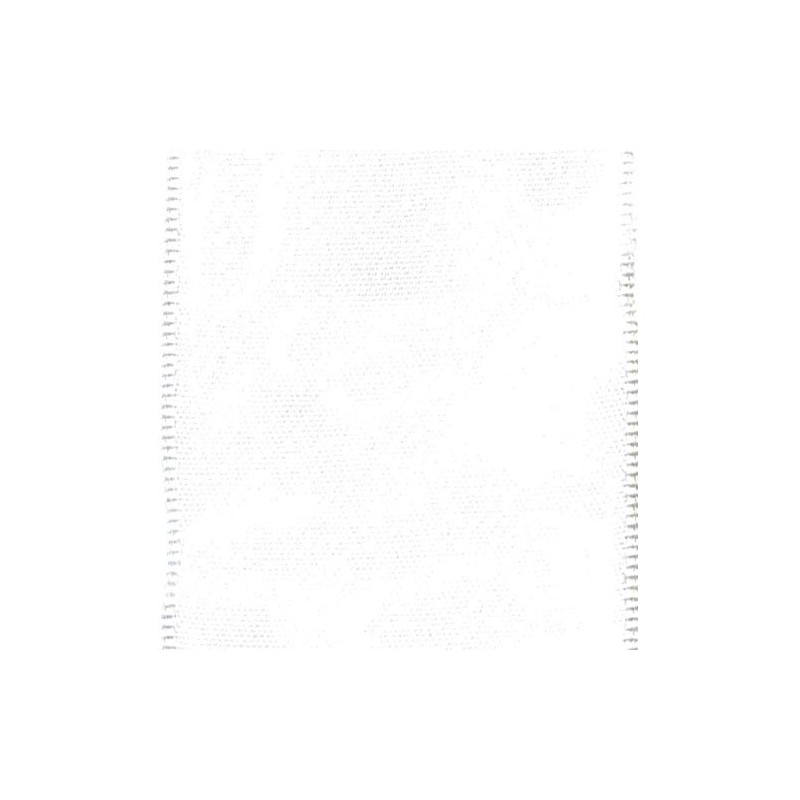 Caspari Solid White Satin Wired Ribbon - 27 Foot Spool