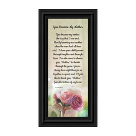 Crossroads Home Décor Mother In Law Picture Frame, Mother's Day for Mother in Law, Presents for Mother in Law, You Became My Mother Poem for Mother in Law,7346B