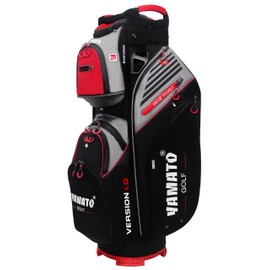 Yamato Golf Cart Bag 14 Way Organizer Divider Top with Handles Cooler Valued Pocket and Rain Cover Super Light Design New Version 1.0