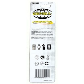 WINPOW 5-Pack Lithium Button Batteries / Cells Brand WINPOW CR2016