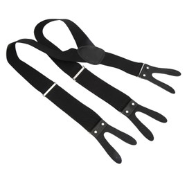 Tirantes Y Tirantes Elásticos para Hombre con Orificio de Cuero para Accesorios Prácticos de Traje Informal, Regalos Elegantes para Hombre