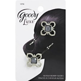 Goody Luxe Mini Vintage Floral Bobby Slide, 2 Count 1 pack