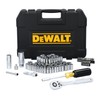 DEWALT Mechanics Tool Set, 1/4 Inch Drive, SAE/Metric Set, 84