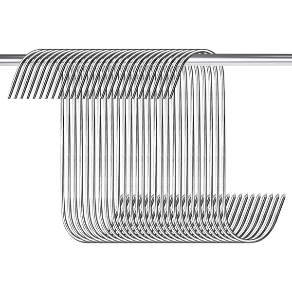 Kapokr Pack of 35 Meat Hooks S Hooks 15 cm