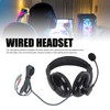 Wired Gaming Headset 360 Degree Rotation Microphone Headphones for Online