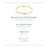 Mary & Jules Women's Gold Bracelet Made of Recycled Silver,