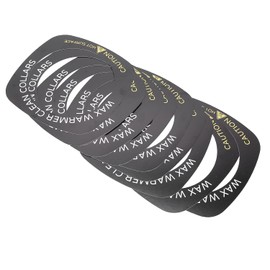 Collares Calentadores de Cera Profesionales, Anillos Protectores de Calentador de Cera Cuadrados con Material Ecológico, 10 Piezas Accesorio Esencial de Salón para Uso Doméstico