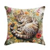 Cat Cushion Cover - 45 X 45CM Animal Cushion Covers,