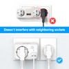 JSVER USB Steckdose 4000W mit 2 USB Anschluss,Steckdosenadapter USB Adapter