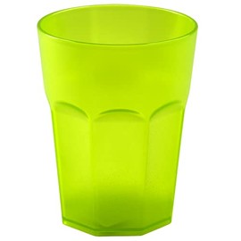 Gariella Plastic Cups Light Green Drinking Cups Party Cups Plastic Drinking Glasses Reusable 0.4 L