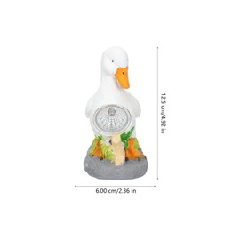 CAXUSD Solar Decorative Lights Outdoor Decor Resin Crafts Solar Light Outdoor Sculpture Decoration Garden Ornaments Solar Outdoor Lights Decorative Street Lamp Animal White