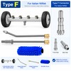 2-in-1 Undercarriage Pressure Washer Kit with Extension Wands – 4000