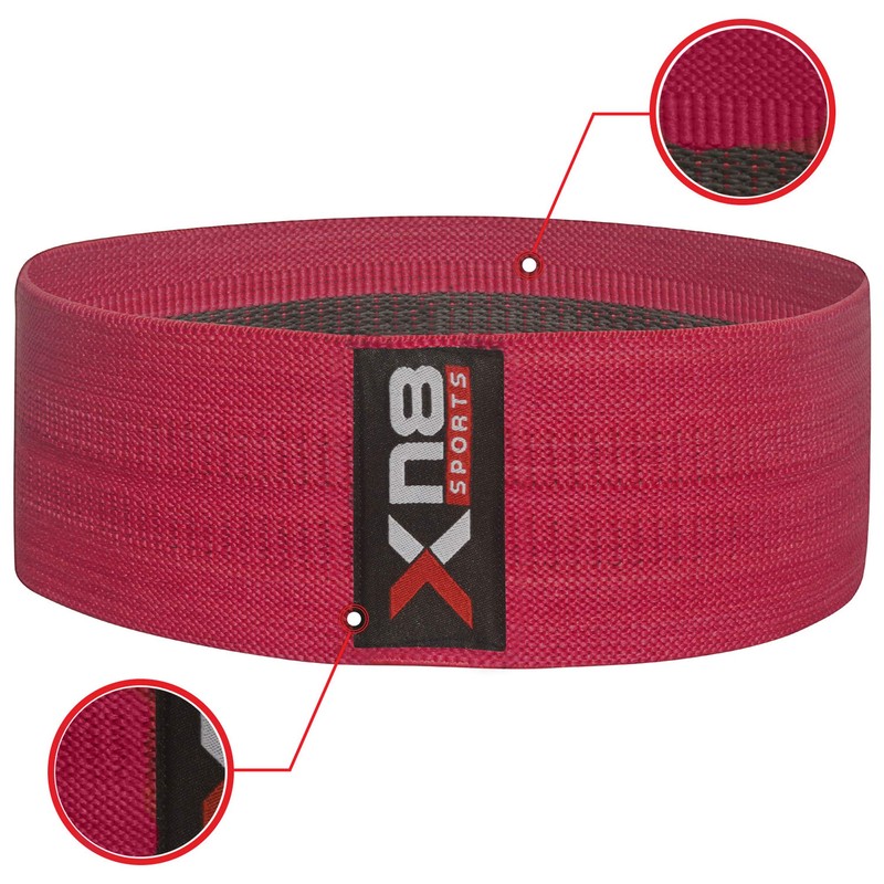 XN8 Fabric Resistance Bands Exercise Loops Booty Non-Slip Workout Band