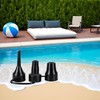 aoukoslt Black Air Pump Replacement Nozzles, Plastic Pump Nozzles, 3