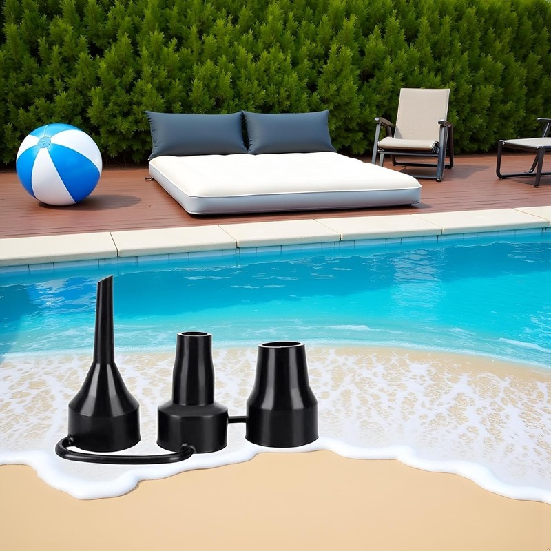 aoukoslt Black Air Pump Replacement Nozzles, Plastic Pump Nozzles, 3