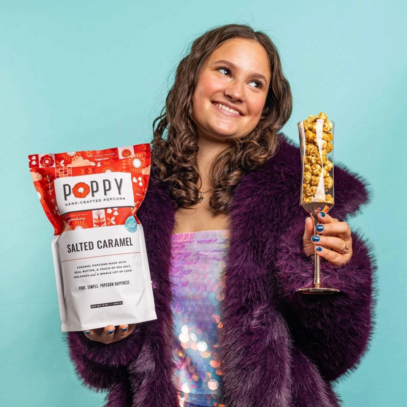 Poppy Hand-Crafted Popcorn Salted Caramel Flavor | Poppy Hand-Crafted Popcorn