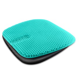 masteymoh Gel Seat Cushion for Long Sitting, Gel Cushions for Pressure Sores Relief, 18.5x17.3x1.2 Inches Car Seat Cushion of Ventilative Cooling Gel, Seat Cushions for Office Chairs