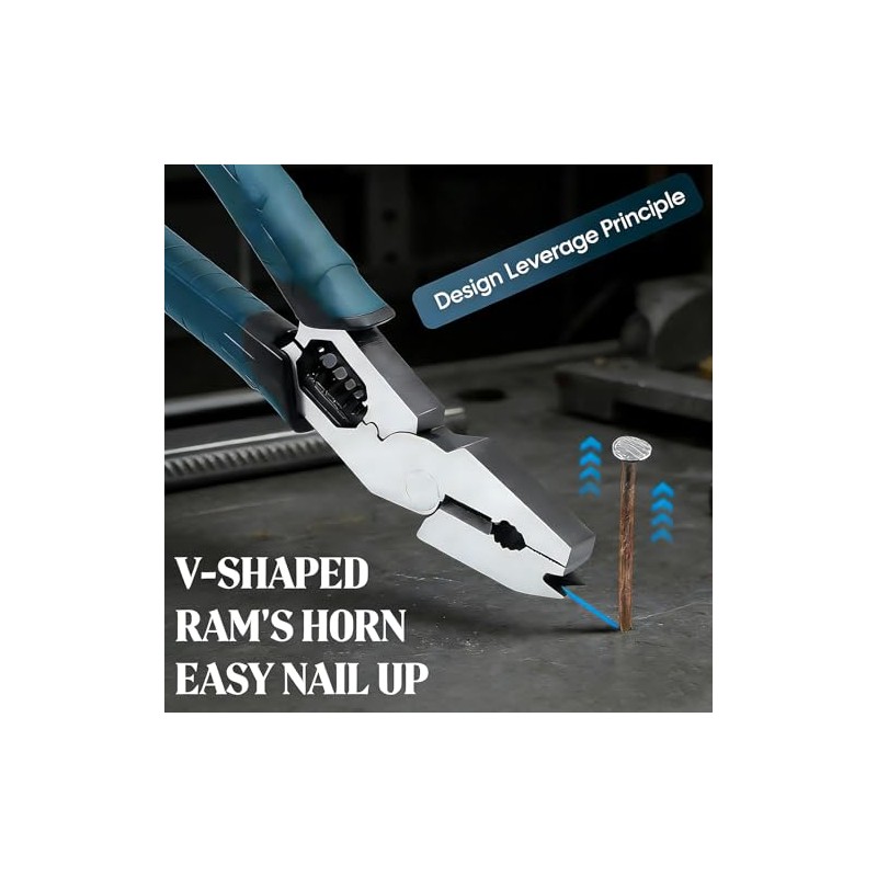Industrial-Grade 9-in-1 Multi-Function Cutting Pliers, Wire Cutter, Stripper, Crimper &