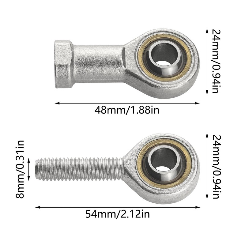 Graplan M8 Rod End Bearings Rod Ends Ball Joint Female