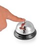 Flexzion Chrome Service Call Bell Classic with Black Base Touch