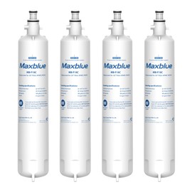 Maxblue Replacement for GE® RPWFE®, RPWF (with CHIP) Refrigerator Water Filter, Compatible with WSG-4, WF277, GFE28GMKES, PFE28KBLTS, GFD28GSLSS, PWE23KSKSS, GYE22HMKES, DFE28JSKSS, 4 Filters
