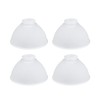 Aspen Creative Frosted 23086-4 Transitional Style Replacement Dome Shaped Ribbed