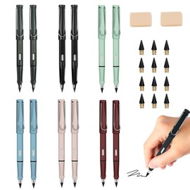 Lápiz Infinito, 12 Lapiz Eterno, Lápices Sin Tinta, con 12 Puntas y Caja de Organizadora, Lapiz Eterno Portátil Reutilizable Borrable para Escribir dibujo, Pintura de Bocetos