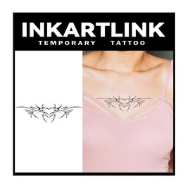 INKARTLINK Tattoos 2 Sets 2 Weeks Long Lasting Waterproof Tattoo Stickers Tattoo Stickers for Men Women Trendy Women Long Lasting Disappearing Tattoos Wrist Arm Hand Back Feet Tummy Clavicle Pattern