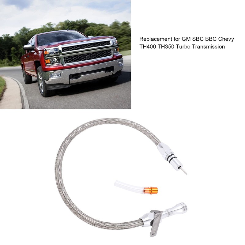 Car Dipstick, Flexible Transmission Dipstick Replacement for GM SBC BBC