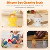2 PCS Egg Washer for Fresh Eggs, Silicone Egg Brush