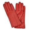 Womens Leather Gloves Sheepskin Winter Touchscreen Gloves with Cashmere Lined,Red,L