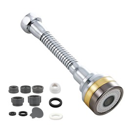 WXVOVXW Water Faucet Shower Water Saving Faucet Faucet Shower Stretchable Faucet Shower Head Swing Faucet Shower 360 Degree Rotation 3 Modes Switch Faucet Transducer Water Saving Kitchen Shower Swivel Faucet Shower Head Splashproof Extension Tube Kitchen