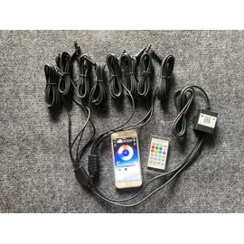 Ydzwavui Slingshot LED Light Kit - 8PCS 5FT (1.4M) Single Row RGB Dream Color Chasing LED Strips, Bluetooth + Remote Control | for Polaris Slingshot (Hood/Underbody), Cam-X3, Spyder, Ryker, UTV, ATV