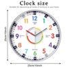 wigmoa Telling Time Clock - NonTicking Cute Wall Watch Clock