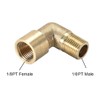 sourcing map Brass Pipe Fitting 90 Degree Elbow 1/8 PT