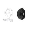 Zabi Wheels for Mähmaschinen Mower Wheels for Rasenmäher Diameter: 200