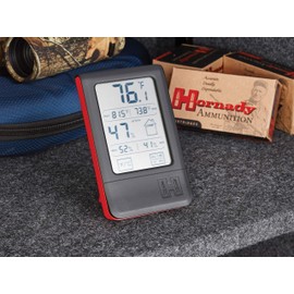 Hornady Digital Hygrometer, 95909 - Indoor Temperature and Humidity Monitor with Touchscreen LCD Display - Ideal Room Thermometer Hygrometer for Gun Safes & Cabinets, Closets, Workbench & More